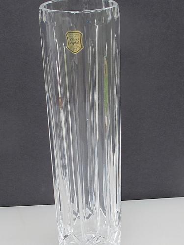 Hand Cut 24% lead crystal 11.75" VASE Poland