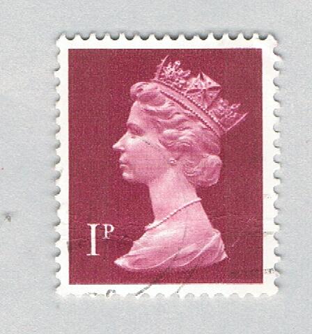 Great Britain MH402 Used QEII plum 1p 1 2011 (BP72432)
