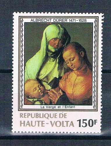 Burkina Faso 482 Unused Virgin and Child 1978 CV 1.40 (HV0305)+
