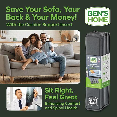 BEN'SHOME® Premium Couch Cushion Support for Sagging Seats | Heavy-Duty Wood ...