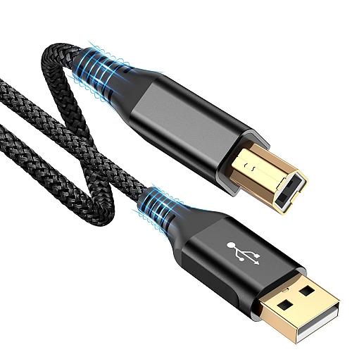 sweguard Printer Cable 10ft USB 2.0 Printer Cable USB-A to USB-B Cable High S...