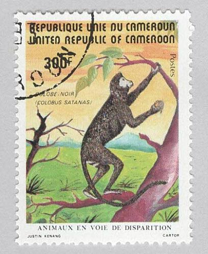 Cameroun 718 Black Colo?us Monkey Used (BP94320)
