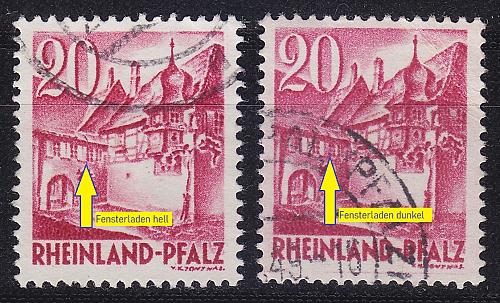 GERMANY Alliiert Franz. Zone [RheinlPfalz] MiNr 0038 y III,IV ( O/used ) [02]