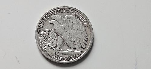 1928 S Walking Liberty Half Dollar VF