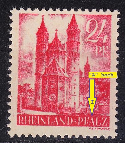 GERMANY Alliiert Franz. Zone [RheinlPfalz] MiNr 0008 vv I ( **/mnh )