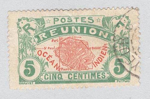 Reunion 63 Map of Reunion Used 3 (BP96013)