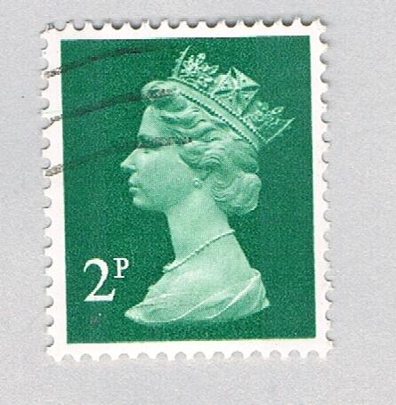 Great Britain QEII teal 2p 1 (AP137239)
