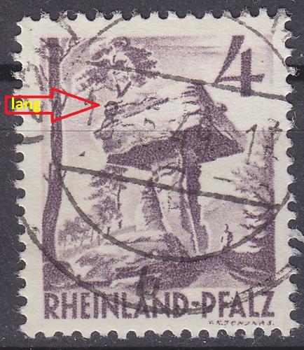 GERMANY Alliiert Franz. Zone [RheinlPfalz] MiNr 0033 y a IV ( O/used )