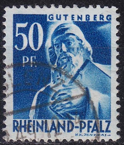 GERMANY Alliiert Franz. Zone [RheinlPfalz] MiNr 0026 y ( O/used )