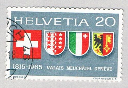 Switzerland 466 Used Swiss coat of arms 1965 (BP77107)