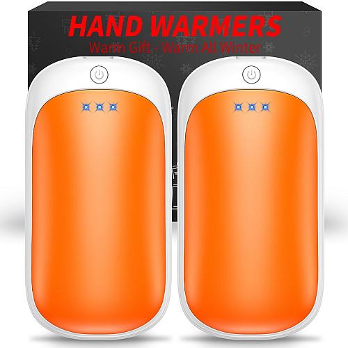 2 Pack Hand Warmers Rechargeable Portable Electric Hand Warmers Reusable USB ...