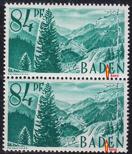 GERMANY Alliiert Franz. Zone [Baden] MiNr 0012 yv I+II ( **/mnh ) [01]