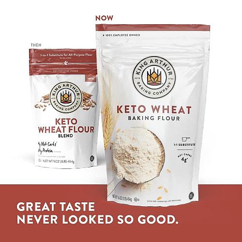 King Arthur Keto Wheat Flour Blend Low-Carb Baking Solution for Bread & More ...