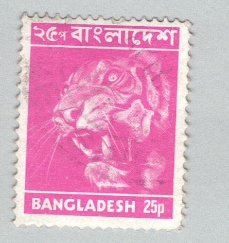 Bangladesh Used Tiger magenta 25 (BP86911)