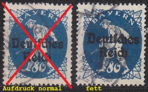 GERMANY REICH [1920] MiNr 0128 XI ( O/used ) [01] Plattenfehler