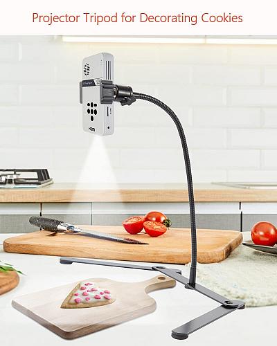 AFAXINRIE Adjustable Phone Tripod Overhead Phone Mount Tabletop Tripod for Co...