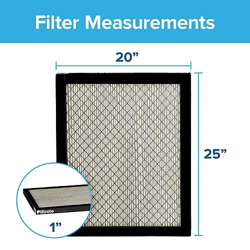 Filtrete 20x25x1 Air Filter MPR 2800 MERV 14 Healthy Living Ultrafine Particl...