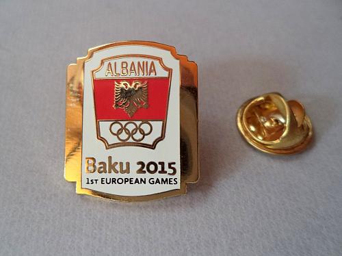 1st European Olympic Games. Committee of Albania NOC Baku 2015 Pin.