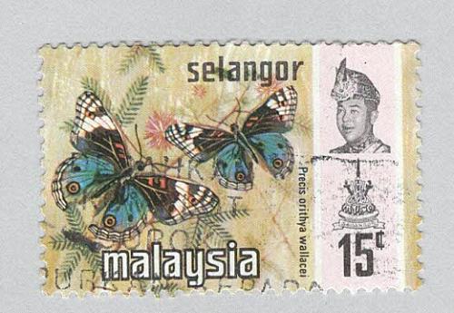 Malaysia Selangor 133 Butterflies Used 2 (BP96911)