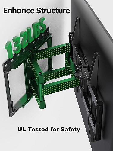 USX MOUNT Full Motion TV Wall Mount for Most 47-84 inch Flat Screen/LED/4K TV...