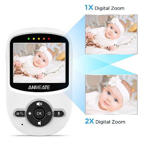 ANMEATE Video Baby Monitor with Digital Camera Digital 2.4Ghz Wireless Video ...