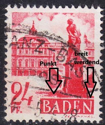 GERMANY Alliiert Franz. Zone [Baden] MiNr 0008 yv V ( O/used )