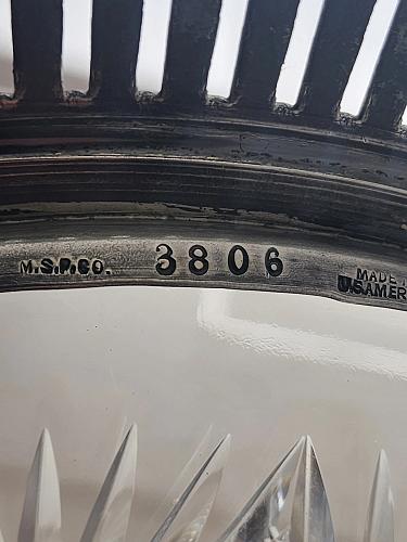 ABP cut glass plate American brilliant