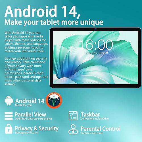 SKYEGG 2025 Android 14 Tablet 10 inch Octa-Core Tablets with 22GB RAM+128GB R...