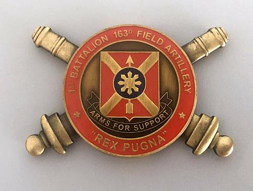 LTC DAVE VESPER CSM CHRIS KNIES "For Excellence" REX PUGNA Field Artillery Arms