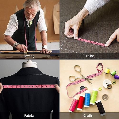 iBayam 2 Pack Tape Measure Measuring Tape for Body Fabric Sewing Tailor Cloth...