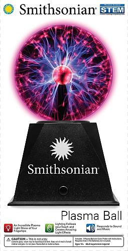 Smithsonian 5" Battery Operated Plasma Ball Black 168 months to 216 months