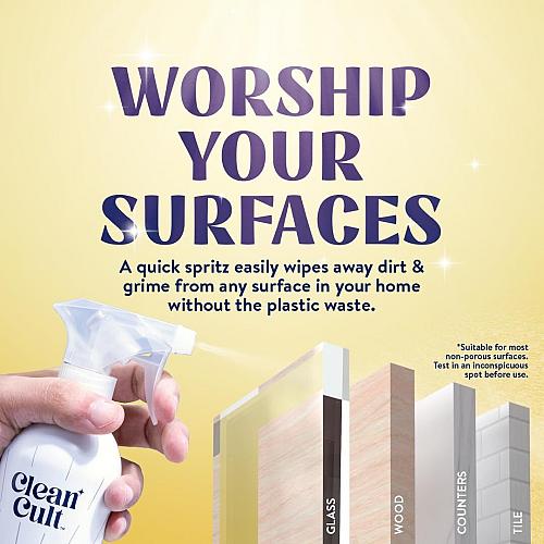 Cleancult - Lemon Verbena - All Purpose Cleaner - Refillable Aluminum Bottle ...