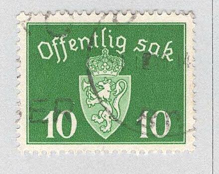 Norway O35 Coat of Arms Used (BP93416)