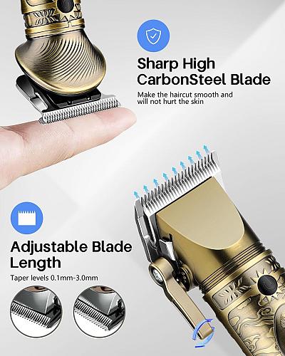 AMULISS Professional Hair Clippers for Men - Cordless Hair Clippers and Trimm...