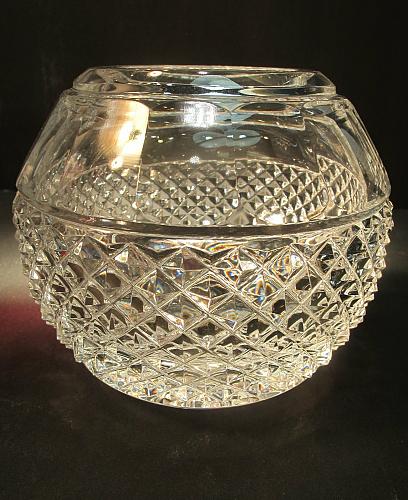 Signed Lenox cut glass rose bowl Providence