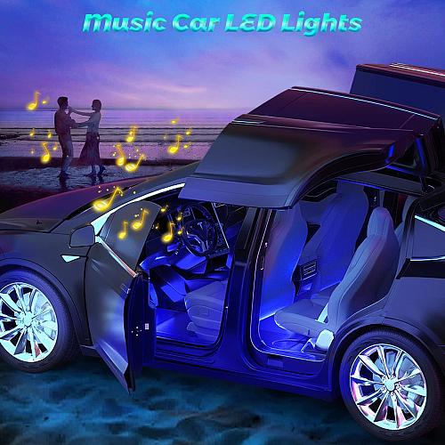 Winzwon Car LED Strip Lights Car Accessories for Women Men Gifts for Men Him ...