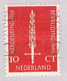 Netherlands 367 Used Flaming sword 1955 (BP32918)