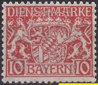 GERMANY Bayern Bavaria [Dienst] MiNr 0026 x ( **/mnh ) [01]