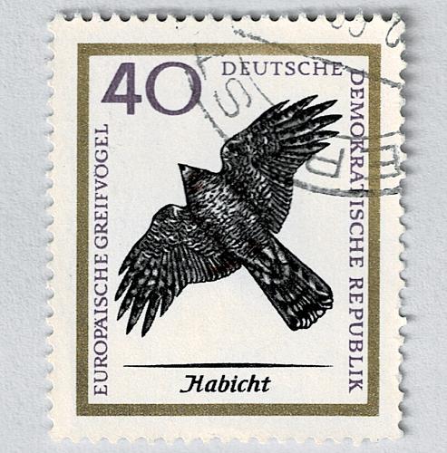 Germany DDR Bird black 40 Used (BP91423)