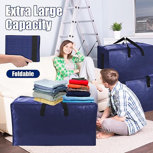 SWEET DOLPHIN 6 Pack Extra Large Moving Bags with Strong Zippers & Carrying H...