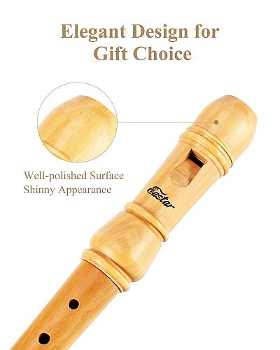 Eastar Soprano Recorder Instrument for Kids Adults Beginners Baroque fingerin...
