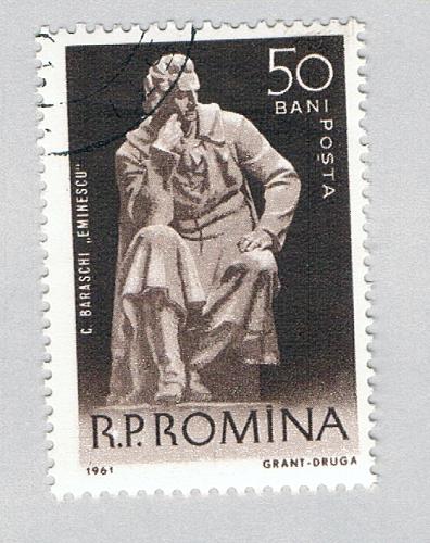 Romania Statue black 50b (AP135513)