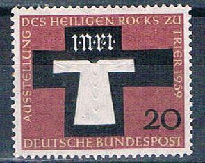Germany 802 MLH Holy Coat of Trier 1959 (G0607)