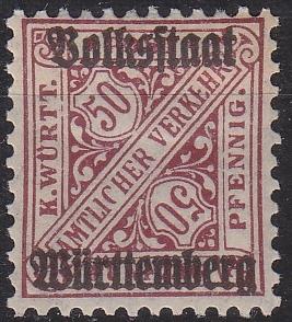 GERMANY W&uuml;rttemberg [Dienst] MiNr 0269 Xa ( */mh )
