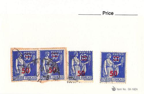 France 2 different of 4 total stamps included (SC0_290)