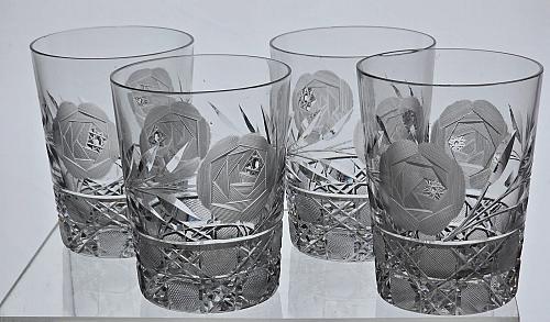 4Crystal Cut Glass DOR tumbler antique