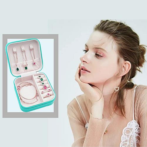 VOMNA Mini Jewelry Travel CaseSmall Jewelry BoxTraveling Jewelry OrganizerPor...