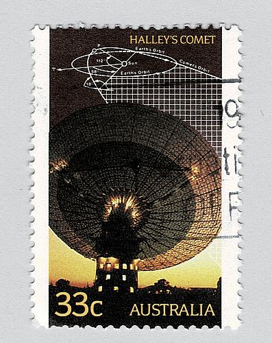 Australia Space haley's comet brown 33 Used (BP90109)
