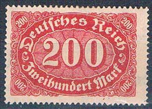 Germany 157 Unused Numeral 200 2 1922 (G0649)+
