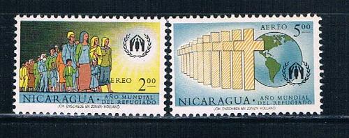 Nicaragua C452-53 Used set Immigration (N0306)+